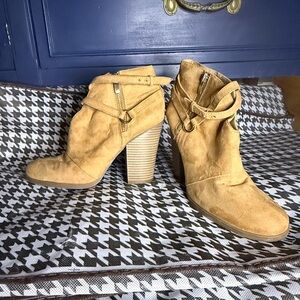 JustFab Camel Suede Footwear